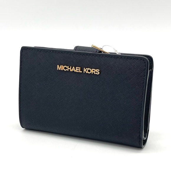 Michael Kors Medium Zip Corner Wallet Black - Picture 1 of 7